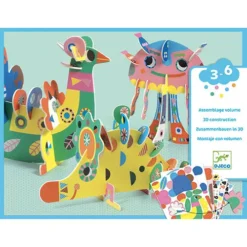 Djeco Knutselset Collage 3D Dieren
