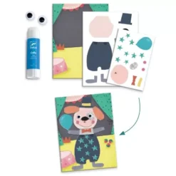 Djeco Knutselset Zes Activiteiten - Dieren -Kinderspeelgoed djeco knutselset dieren 6