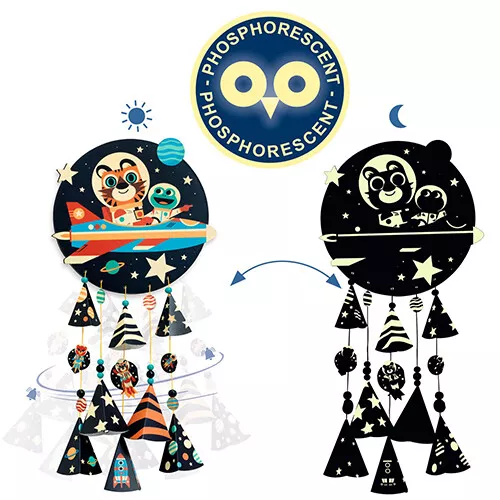 Djeco Knutselset Diy - Windgong - Sterren 5 Djeco Knutselset Diy - Windgong - Sterren - Afbeelding 3