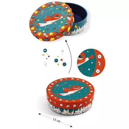 Djeco Knutselset Diy Bewaardoos Superheld 6 Djeco Knutselset Diy Bewaardoos Superheld - Afbeelding 4