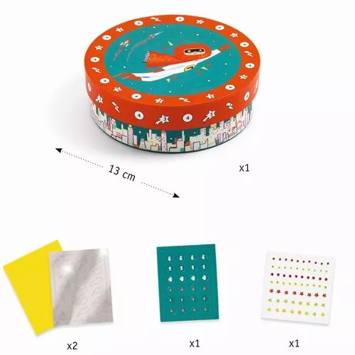 Djeco Knutselset Diy Bewaardoos Superheld 4 Djeco Knutselset Diy Bewaardoos Superheld - Afbeelding 2