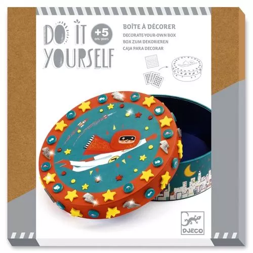 Djeco Knutselset Diy Bewaardoos Superheld 3 Djeco Knutselset Diy Bewaardoos Superheld