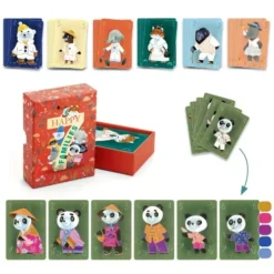 Djeco Knutselset Diy Kwartetspel -Kinderspeelgoed djeco knutselset diy kaartspel