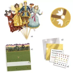 Djeco Knutselset Diy Poppetjes - Assepoester -Kinderspeelgoed djeco knutselset diy poppetjes assepoester ilovespeelgoed.nl3