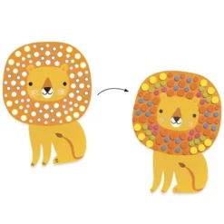 Djeco Knutselsetje Mozaïek - Zachte Jungle 8 Djeco Knutselsetje Mozaïek - Zachte Jungle -Kinderspeelgoed djeco knutselsetje moza ek zachte jungle 1