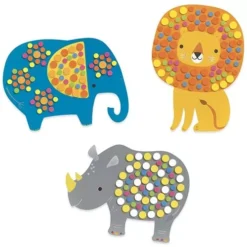 Djeco Knutselsetje Mozaïek - Zachte Jungle 9 Djeco Knutselsetje Mozaïek - Zachte Jungle -Kinderspeelgoed djeco knutselsetje moza ek zachte jungle 4