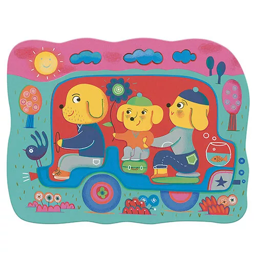 Djeco Magische Kleurplaten - Verstopt Op De Weg 5 Djeco Magische Kleurplaten - Verstopt Op De Weg - Afbeelding 3