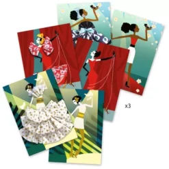 Djeco Versierkaarten - Zo Parijs 5 Djeco Versierkaarten - Zo Parijs -Kinderspeelgoed djeco naaiwerkje parijs 2