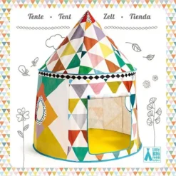 Djeco Speeltent Multicolore -Kinderspeelgoed djeco speeltent multicolore dd04490