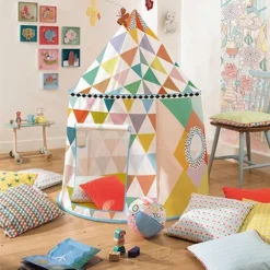 Djeco Speeltent Multicolore -Kinderspeelgoed djeco speeltent multicolore dd04490 1