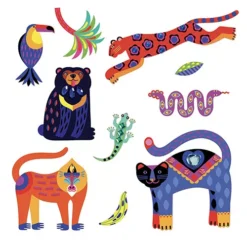 Djeco Stickers Exotico - 30st -Kinderspeelgoed djeco stickers exotico 30st 2