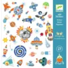 Djeco Stickers Ruimte - 160st 1 Djeco Stickers Ruimte - 160st -Kinderspeelgoed djeco stickers ruimte 160st 1
