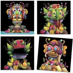 Djeco Stickerset Groentegezichten - Guiseppe Acrimboldo 10 Djeco Stickerset Groentegezichten - Guiseppe Acrimboldo -Kinderspeelgoed djeco stickerset guiseppe acrimboldo3