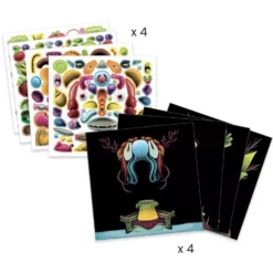 Djeco Stickerset Groentegezichten - Guiseppe Acrimboldo 11 Djeco Stickerset Groentegezichten - Guiseppe Acrimboldo -Kinderspeelgoed djeco stickerset guiseppe acrimboldo4