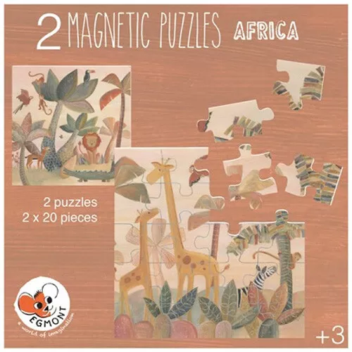 Egmont Toys Magnetische Puzzel Afrika - 2x20st 5 Egmont Toys Magnetische Puzzel Afrika - 2x20st - Afbeelding 3