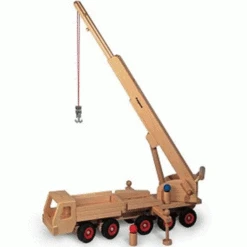 Fagus Houten Kraanwagen Wendbaar Met 2 Poppetjes