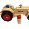 Fagus Houten Bestuurbare Tractor Met 2 Poppetjes -Kinderspeelgoed fagus tracktor