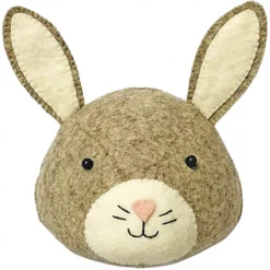 Fiona Walker Dierenkop Grijs Konijn - Mini