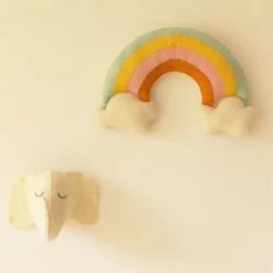 Fiona Walker Dierenkop Slapende Olifant - Mini 5 Fiona Walker Dierenkop Slapende Olifant - Mini -Kinderspeelgoed fiona walker dierenkop slapende olifant mini 2