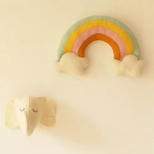 Fiona Walker Dierenkop Slapende Olifant - Mini 4 Fiona Walker Dierenkop Slapende Olifant - Mini - Afbeelding 2