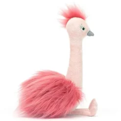 Jellycat Knuffelstruisvogel Fou Fou - 20 Cm -Kinderspeelgoed frou frou struisvogel2