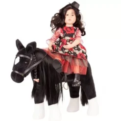 Götz Poppenpaard Gezadeld Zwart - Xl -Kinderspeelgoed g tz poppenpaard gezadeld zwart xl