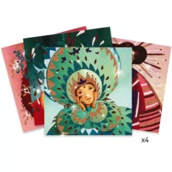 Djeco Glitterschilderijen Goud En Zijde -Kinderspeelgoed glitterschilderijen1