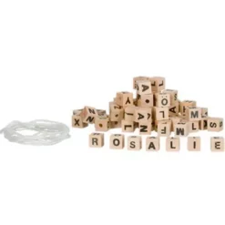 Goki Houten Rijgkralen Alfabet