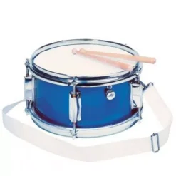 Goki Metalen Snaartrommel Met Draagriem - Blauw