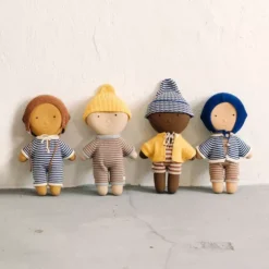 We Are Gommu Poppenvest Met Muts Yellow -Kinderspeelgoed gommu poppenvest met muts yellow 1