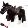 Götz Poppenpaard Gezadeld Zwart - Xl -Kinderspeelgoed gotz gezadeld paard zwart xl 2