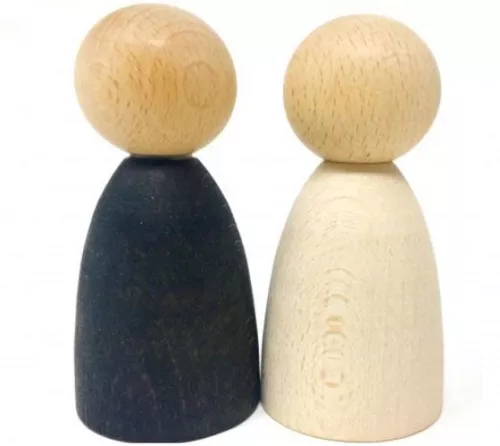 Grapat Houten Nins® Poppetjes Volwassen Licht (2st) 3 Grapat Houten Nins® Poppetjes Volwassen Licht (2st)