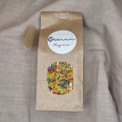 Grennn Speelrijst Regenboog Mix - 250 Gr -Kinderspeelgoed grennn speelrijst regenboog mix 250 gr 1