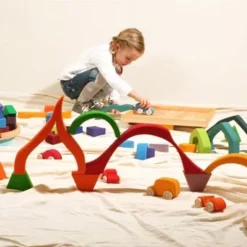 Grimm's Wagenpark Kleur - 6st -Kinderspeelgoed grimm s 6 houten auto s kleur 09310 2