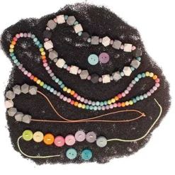 Grimm's Houten Rijgknopen - Pastel 7 Grimm's Houten Rijgknopen - Pastel -Kinderspeelgoed grimm s baby houten juweelkralen monochroom 1