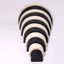 Grimm's Regenboog Stapeltoren Monochroom - 12 Bogen 36 Cm -Kinderspeelgoed grimm s regenboog stapeltoren monochroom 12 bogen 36 cm 1