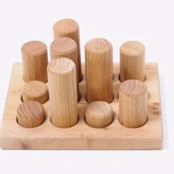 Grimm's Stapelrollers 12st - Naturel 10 Grimm's Stapelrollers 12st - Naturel -Kinderspeelgoed grimm s stapelrollen 12st naturel 2 1