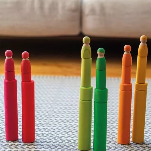 Grimm's Stapelrollers 12st - Regenboog 6 Grimm's Stapelrollers 12st - Regenboog - Afbeelding 4