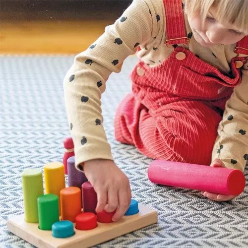 Grimm's Stapelrollers 12st - Regenboog 5 Grimm's Stapelrollers 12st - Regenboog - Afbeelding 3