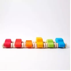 Grimm's Wagenpark Kleur - 6st -Kinderspeelgoed grimm s wagenpark kleur 6st 1