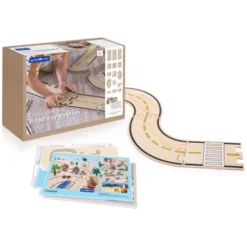 Guidecraft Dubbelzijdige Autoweg - 42st -Kinderspeelgoed guidecraft dubbelzijdige autoweg 42st 1