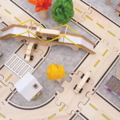 Guidecraft Dubbelzijdige Autoweg - 42st -Kinderspeelgoed guidecraft dubbelzijdige autoweg 42st 8