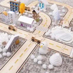 Guidecraft Dubbelzijdige Autoweg - 42st -Kinderspeelgoed guidecraft dubbelzijdige autoweg 42st 9