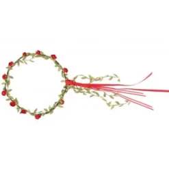 Haarkrans Halo Roosjes - Rood