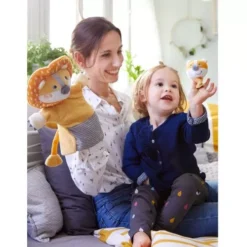 Haba Handpop Leeuw Met Baby -Kinderspeelgoed haba handpop leeuw met baby 1