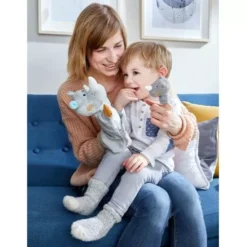 Haba Handpop Neushoorn Met Baby -Kinderspeelgoed haba handpop neushoorn met baby2