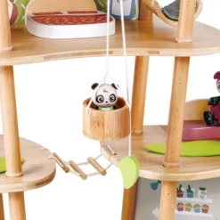 Hape Poppenhuis Met Inrichting En Pandafamilie -Kinderspeelgoed hape poppenhuis met inrichting en pandafamilie 1