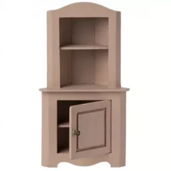Maileg Poppenhuis Hoekkast Rose - 23 Cm -Kinderspeelgoed hoekkast rose