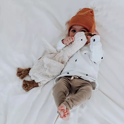 Senger Warmteknuffel Gans - Wit - 47 Cm 4 Senger Warmteknuffel Gans - Wit - 47 Cm - Afbeelding 2