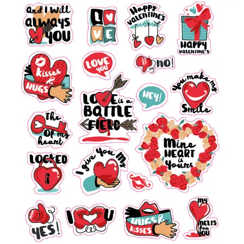 Image Books Stickerboek 1000 Hugs And Kisses 8 Image Books Stickerboek 1000 Hugs And Kisses - Afbeelding 6